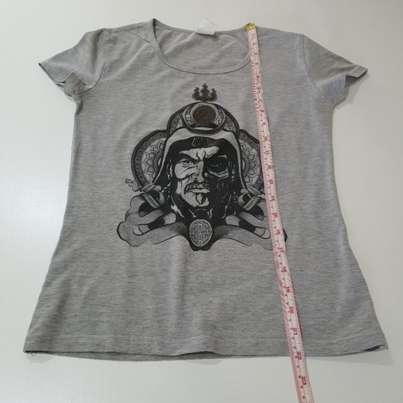 USA Print Graphic Grey T-shirt Size S - Picture 12 of 14